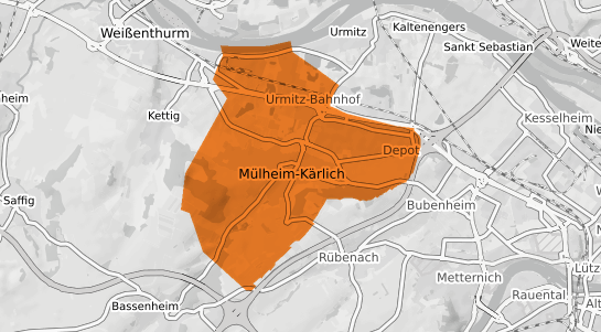 Mietspiegelkarte Mülheim-Kärlich